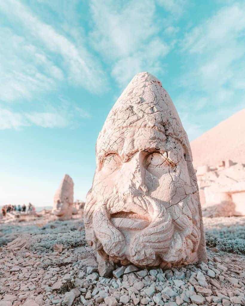 Magnificent Nemrut-Dag in Eastern Turkey is accessible via tours from Cappadocia 