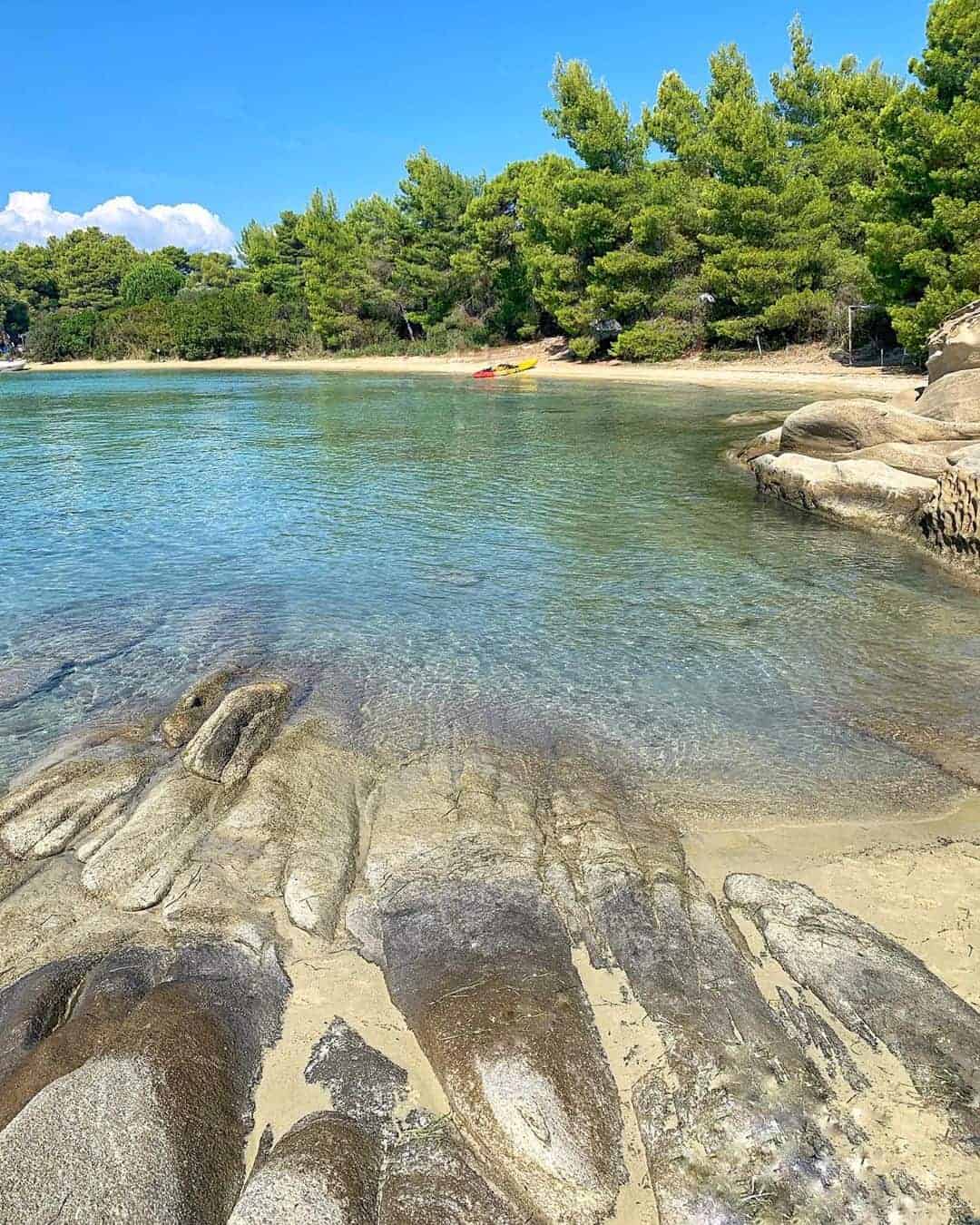 The secluded beaches of Diaporos Island 