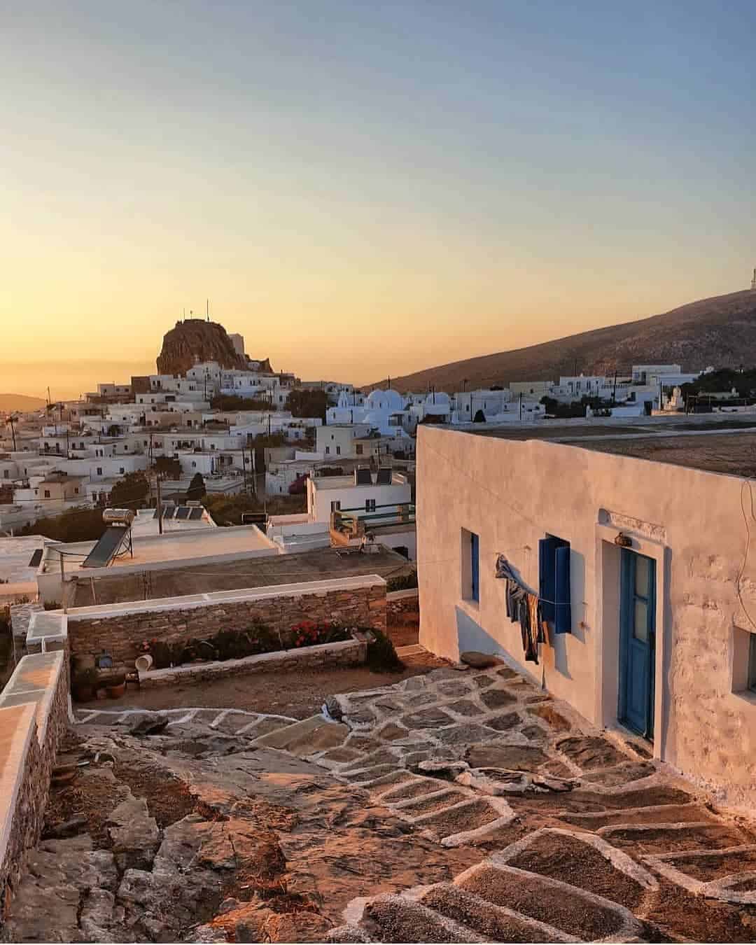 A stunning sunset over Mykonos