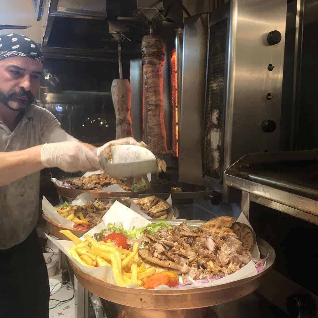 Gyros, souvlaki, and kebabs are popular street food eats in Greece