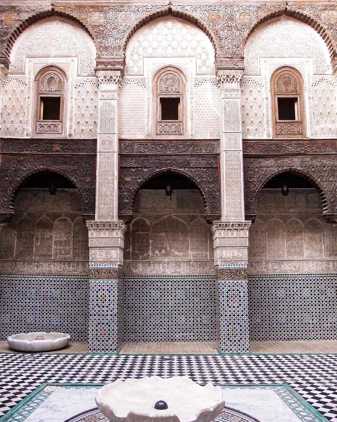 Admire the beautiful Islamic architecture of Fes