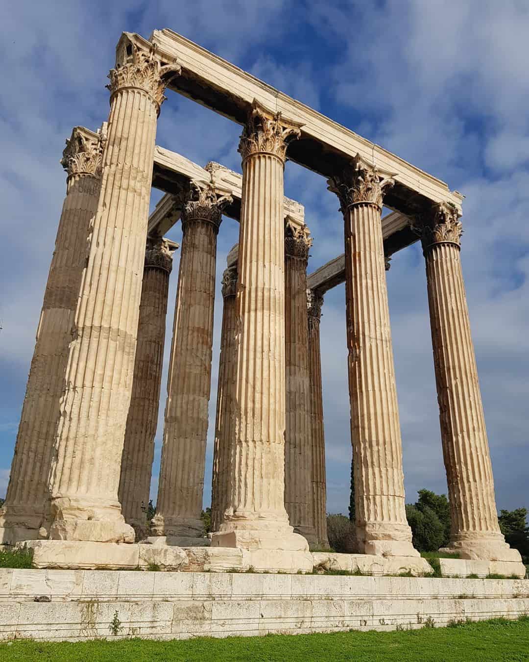 Athens in March: The Temple of Olympian Zeus