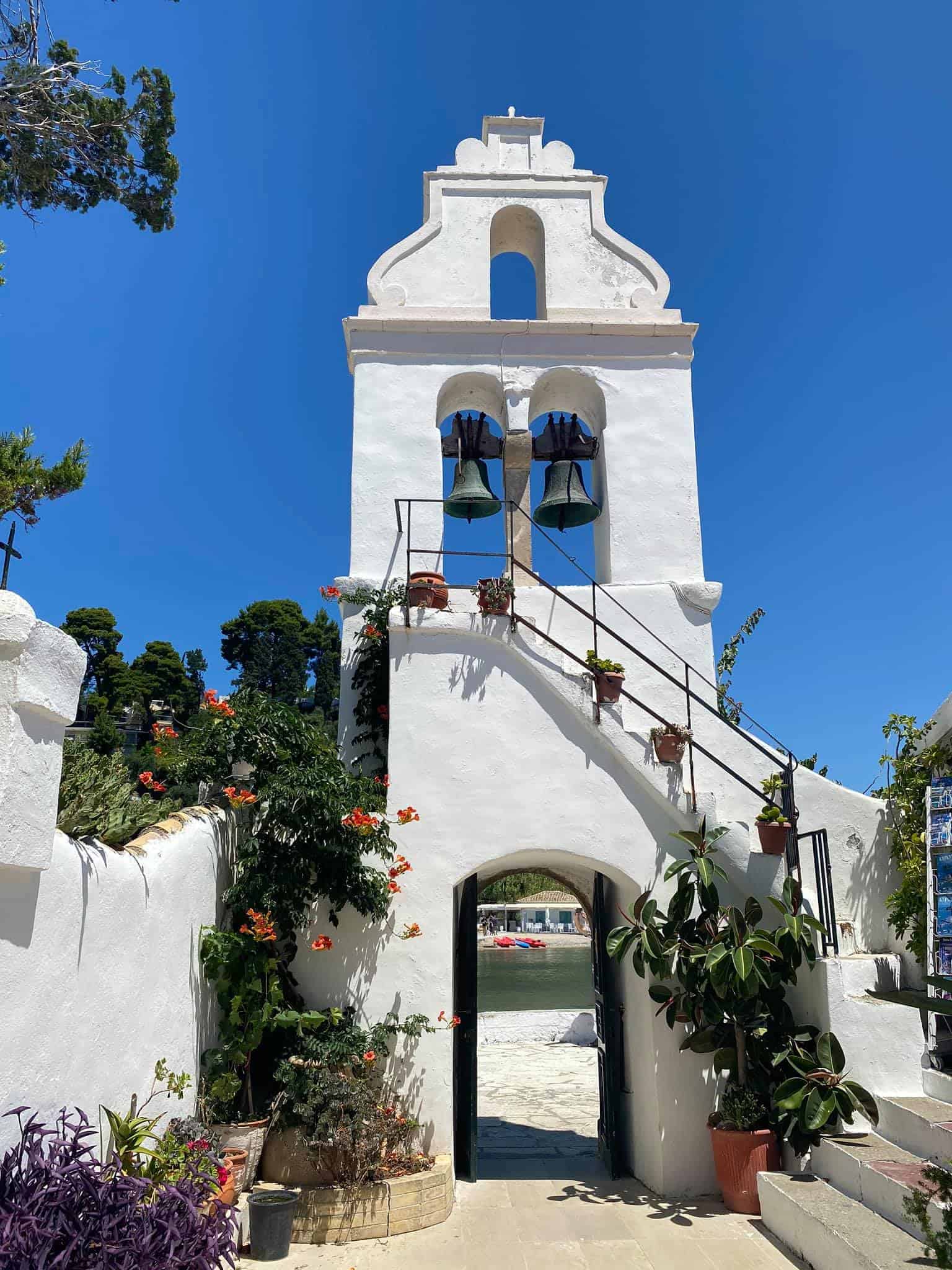 Places to visit in Corfu: Vlacherna Monastery 