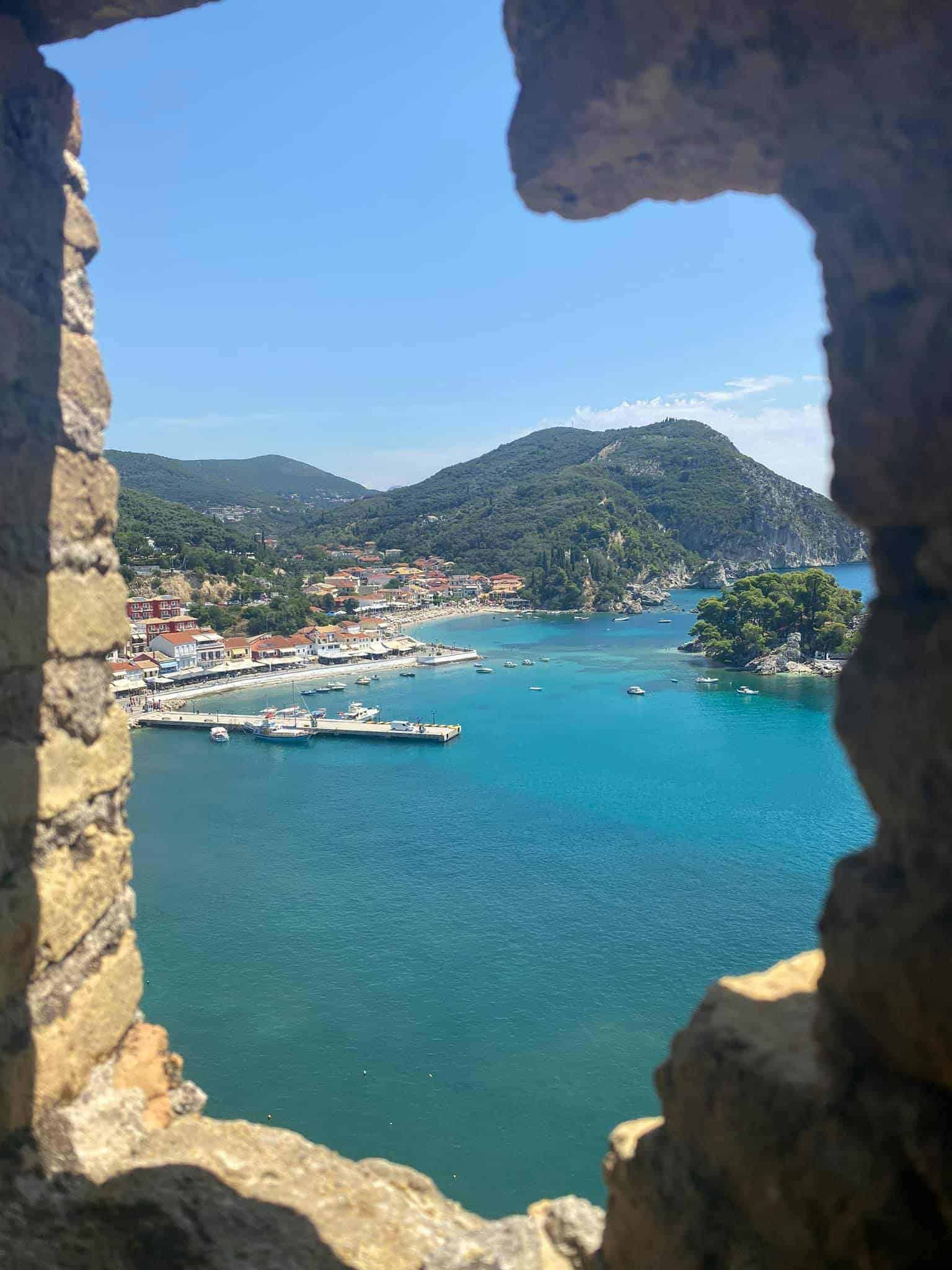 View from the Venetian castle of Parga