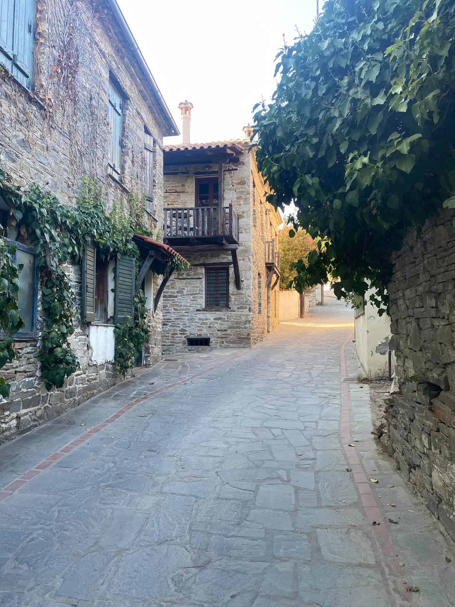 The stone houses of Old Town Nikiti