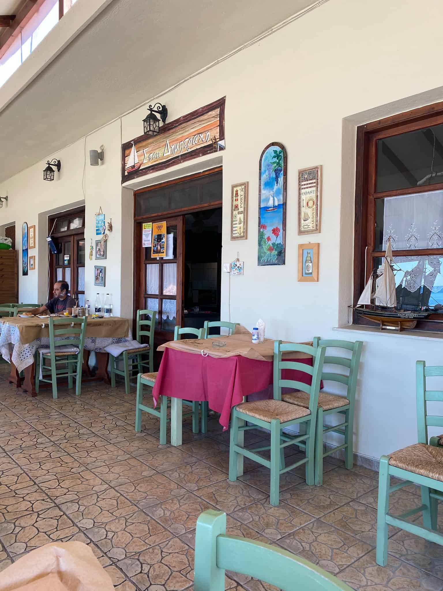 Greek alcohol: A local taverna in Skopelos, Greece