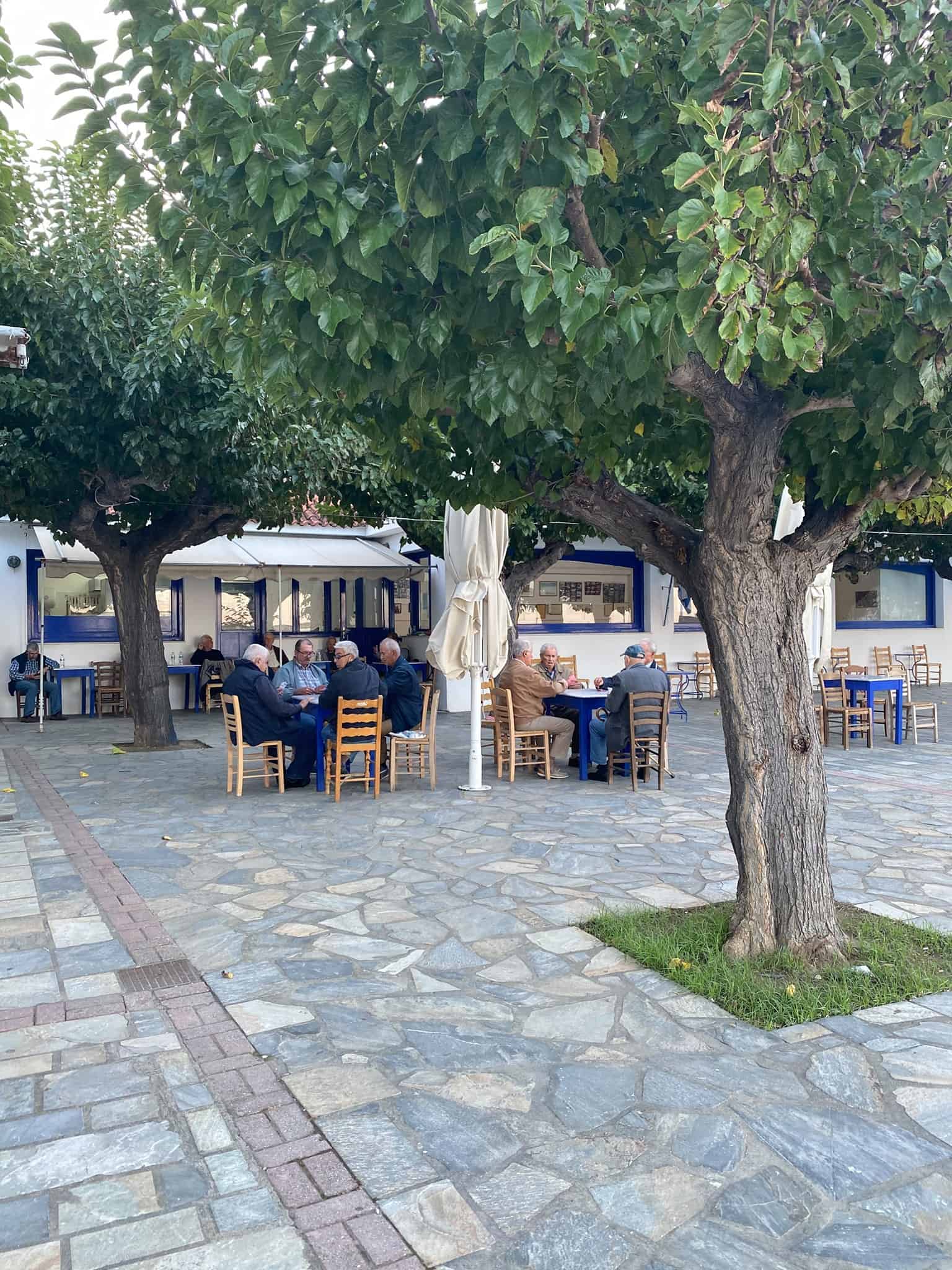 Greek coffee culture: a kafenion in Skopelos, Greece