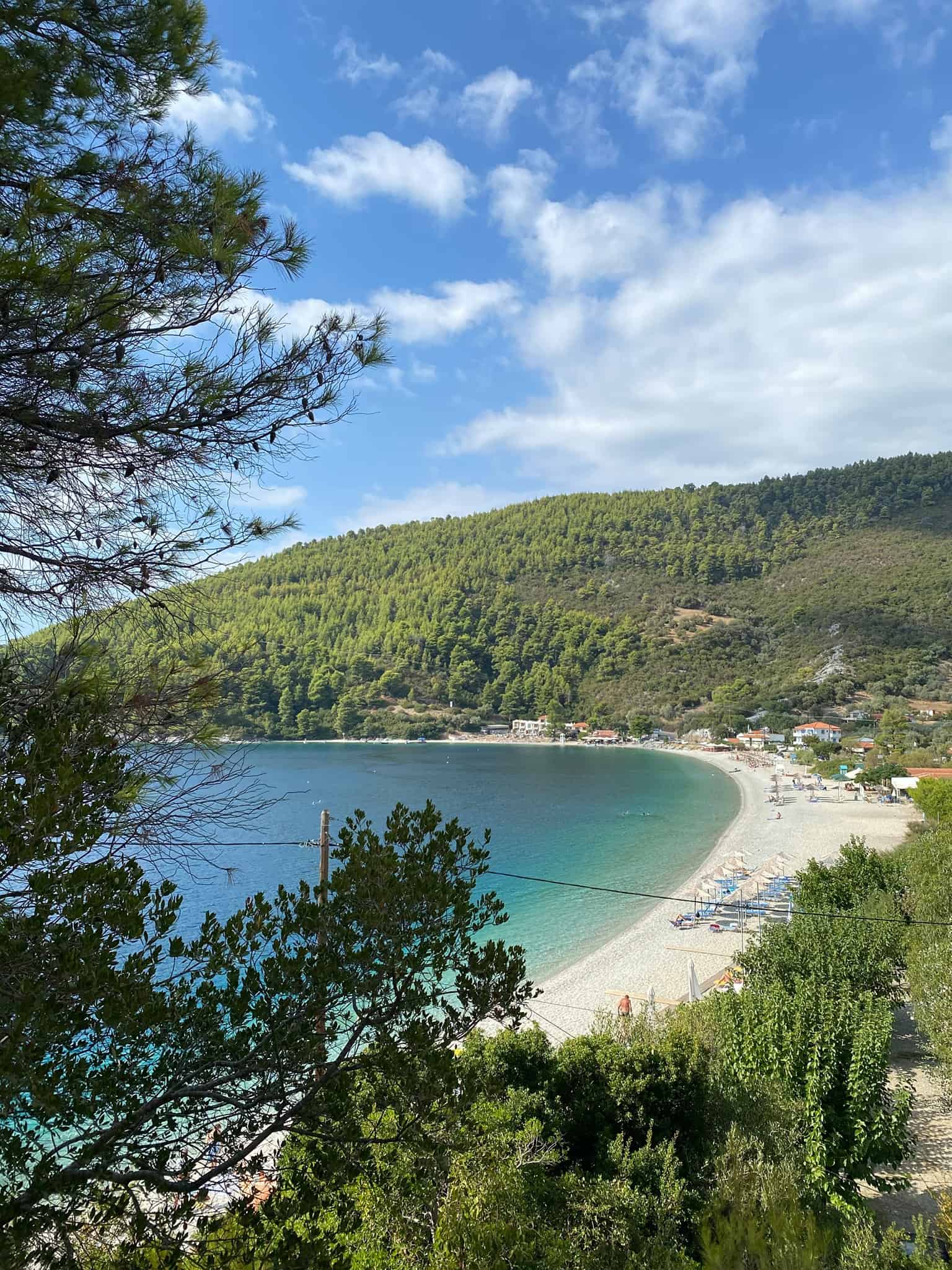 The gorgeous bay at Panormos