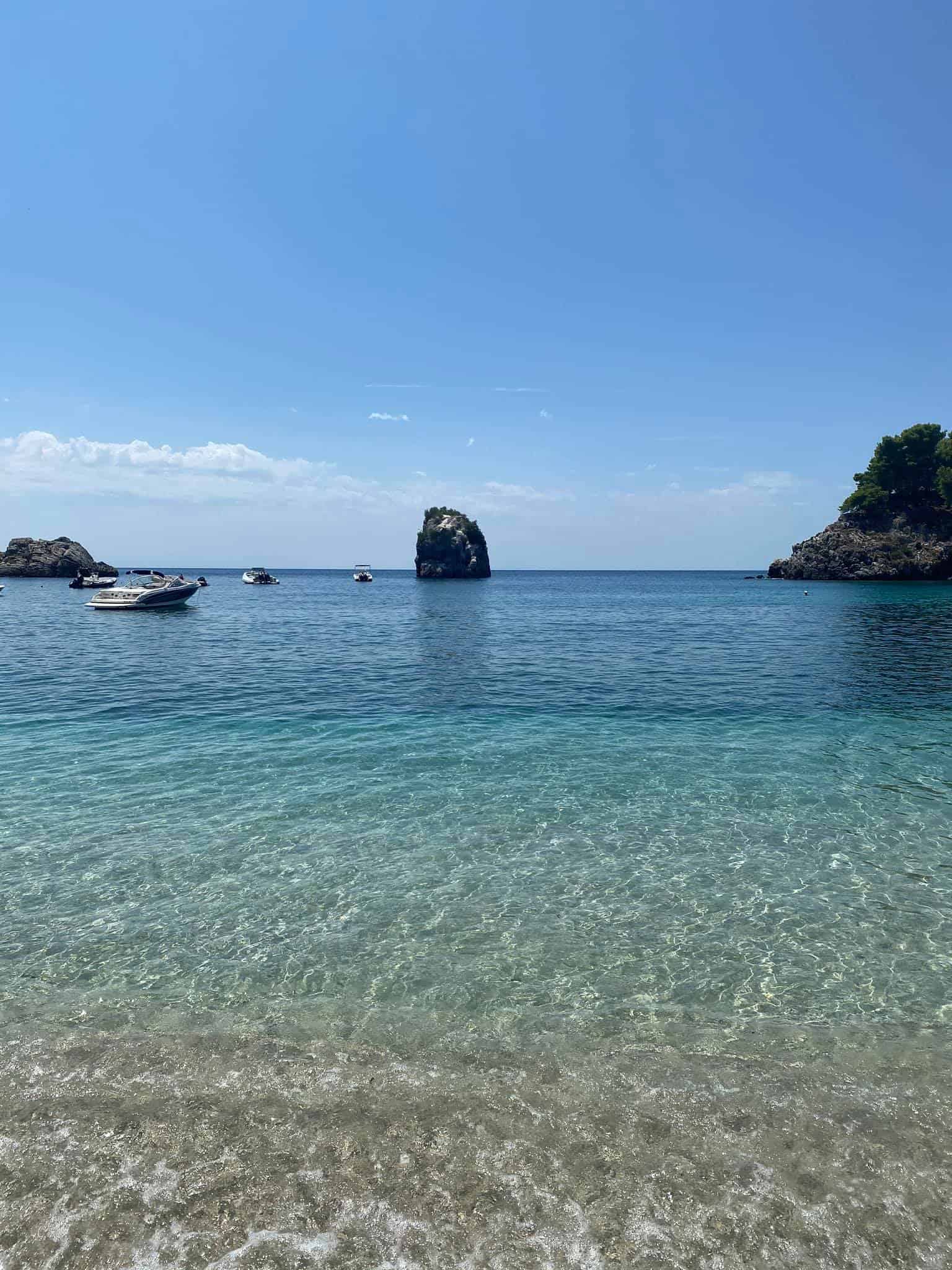 Parga town beach