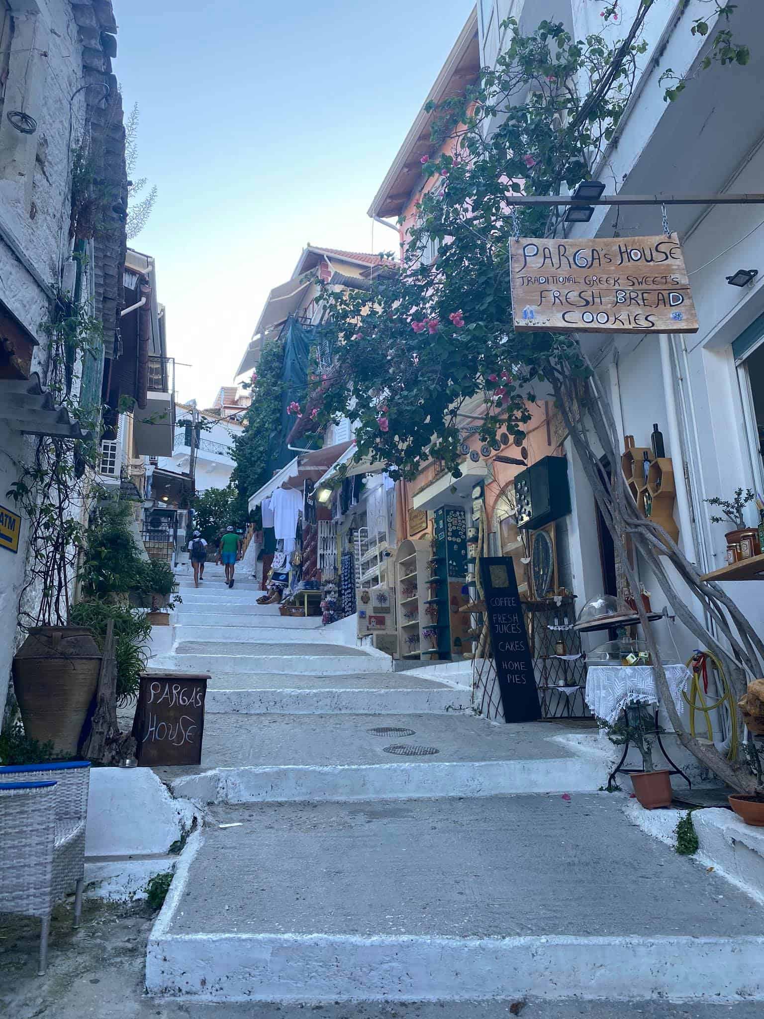 The quaint streets of Old Town Parga, Greece