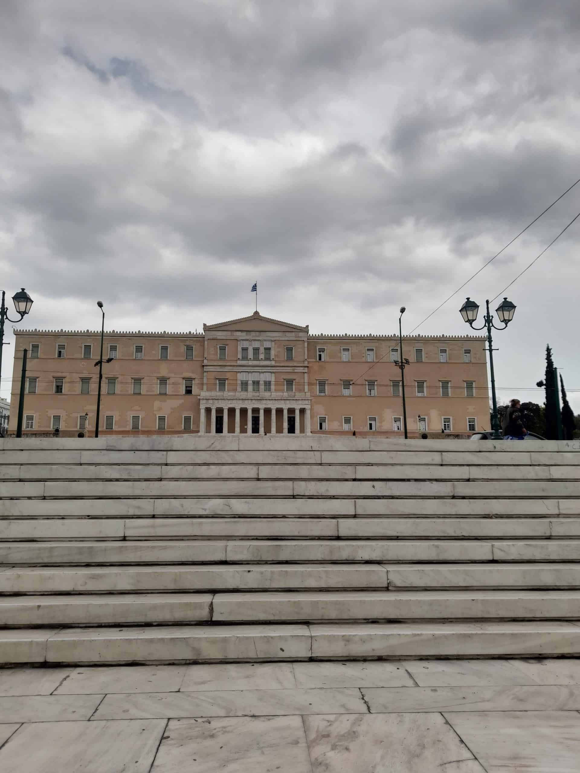 If you travel to central Athens by bus or metro, you will need to transfer in Syntagma