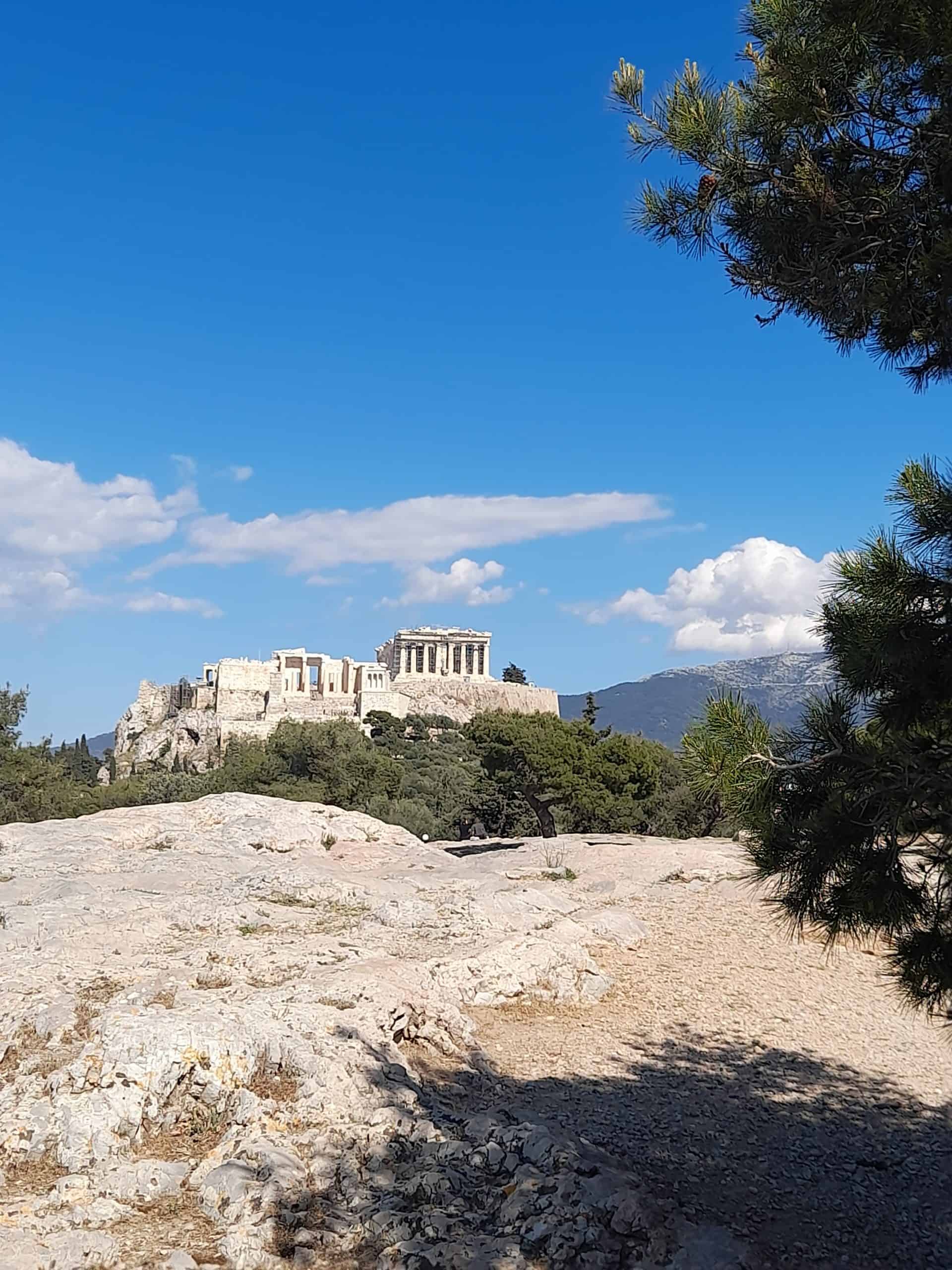 Viewing the Acropolis from Filopappou Hill