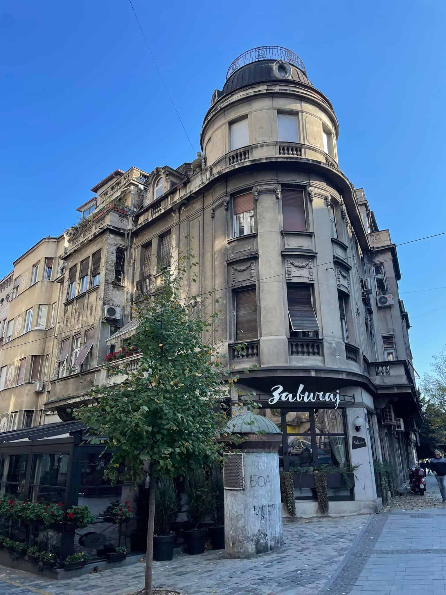 Cobbled streets of Skadarlija, Belgrade