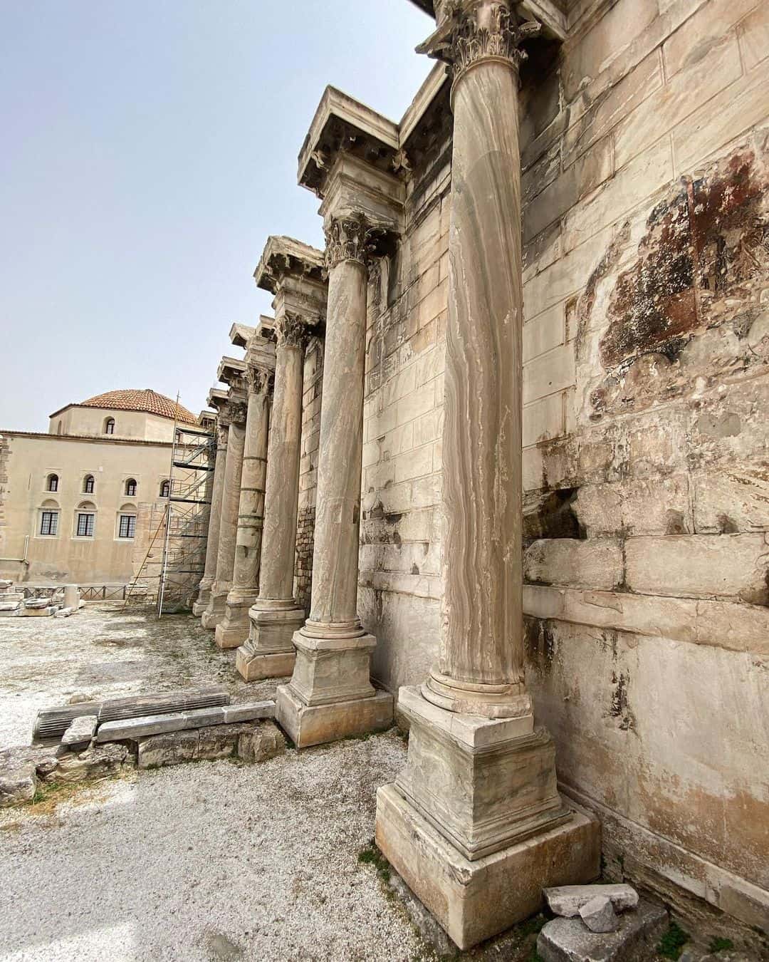 Ancient columns of Athens stand tall