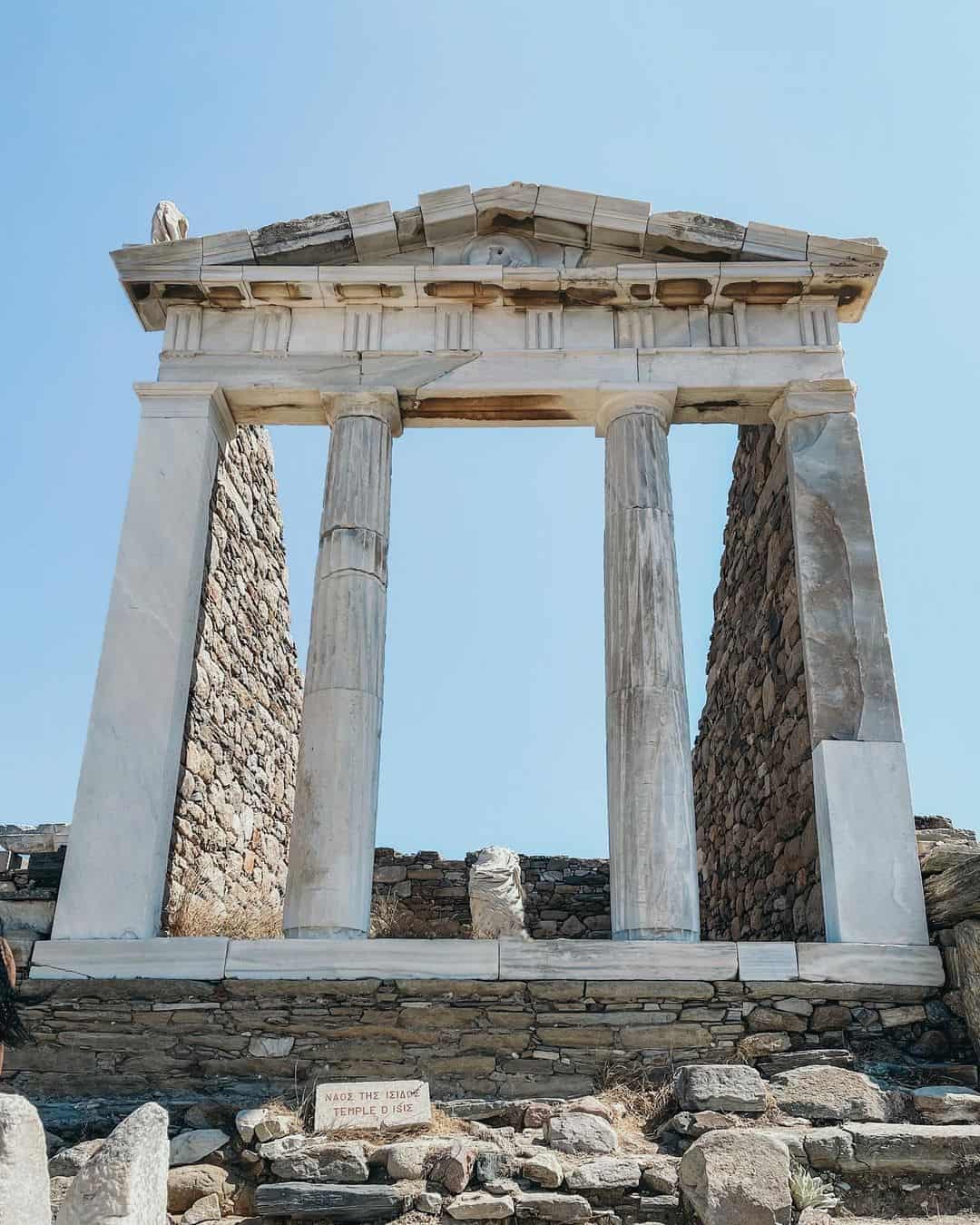 Island of Delos in the Cyclades