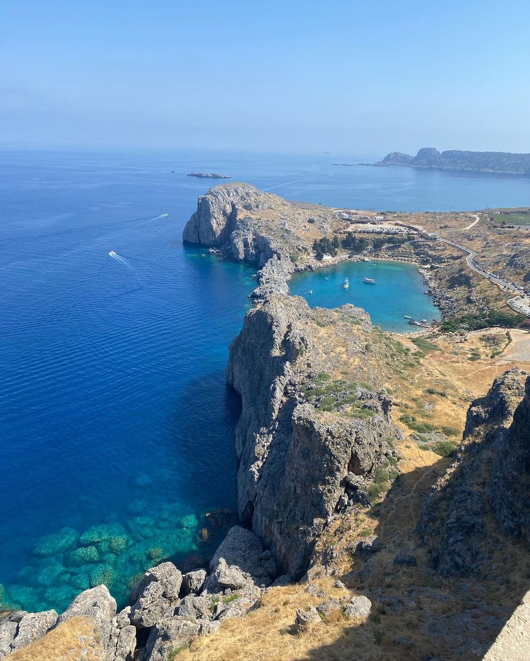 Scenic panorama from the cliff's summit