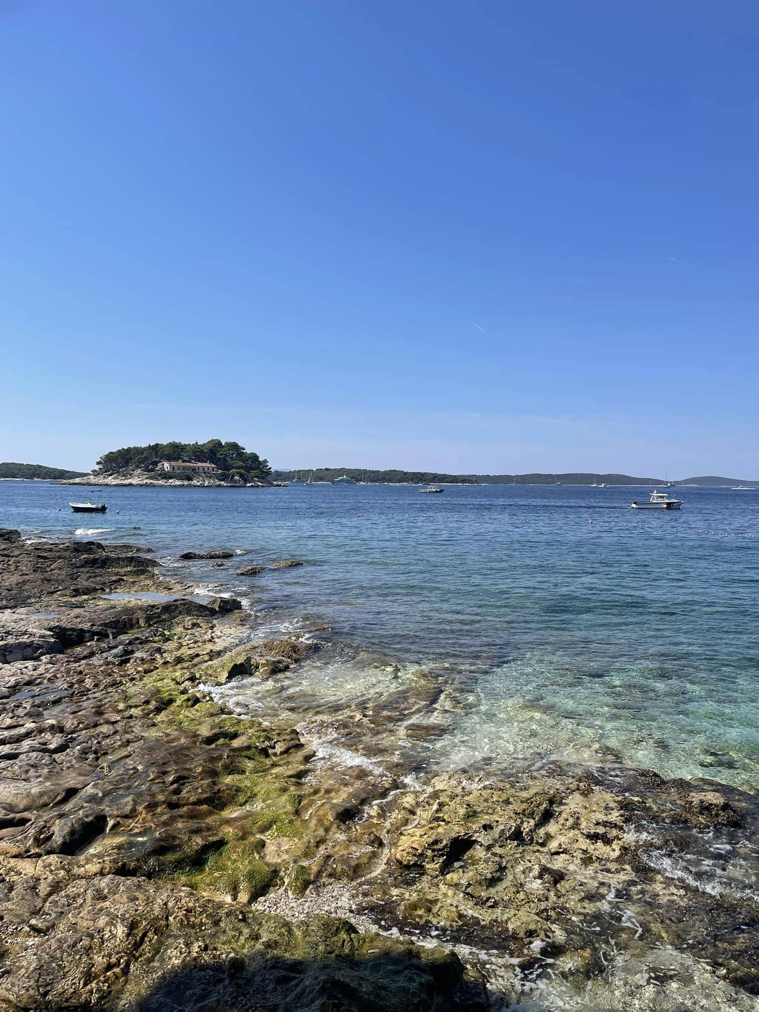 Looking out to Galešnik from Hvar