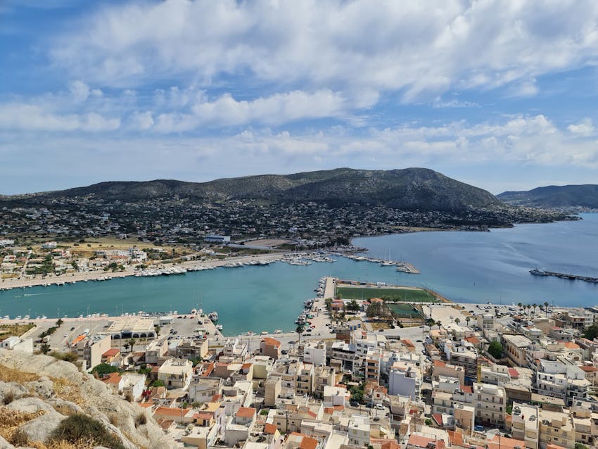 The cityscape of Salamina Greece